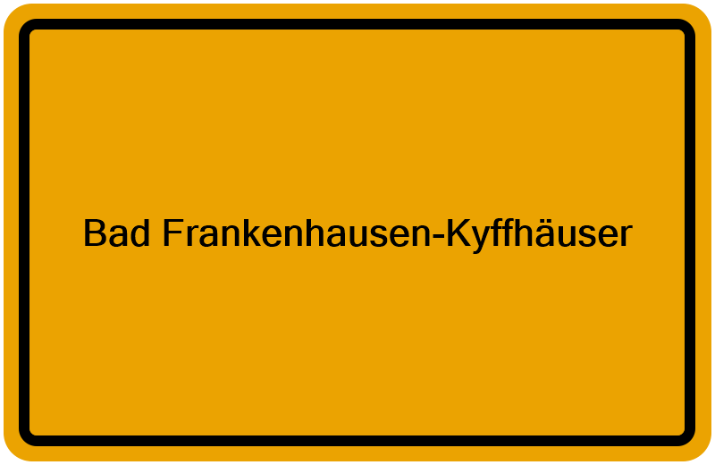 Handelsregister Bad Frankenhausen-Kyffhäuser